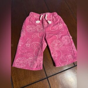 Jessica Simpson Pink Floral Baby Pants 3/6 months
